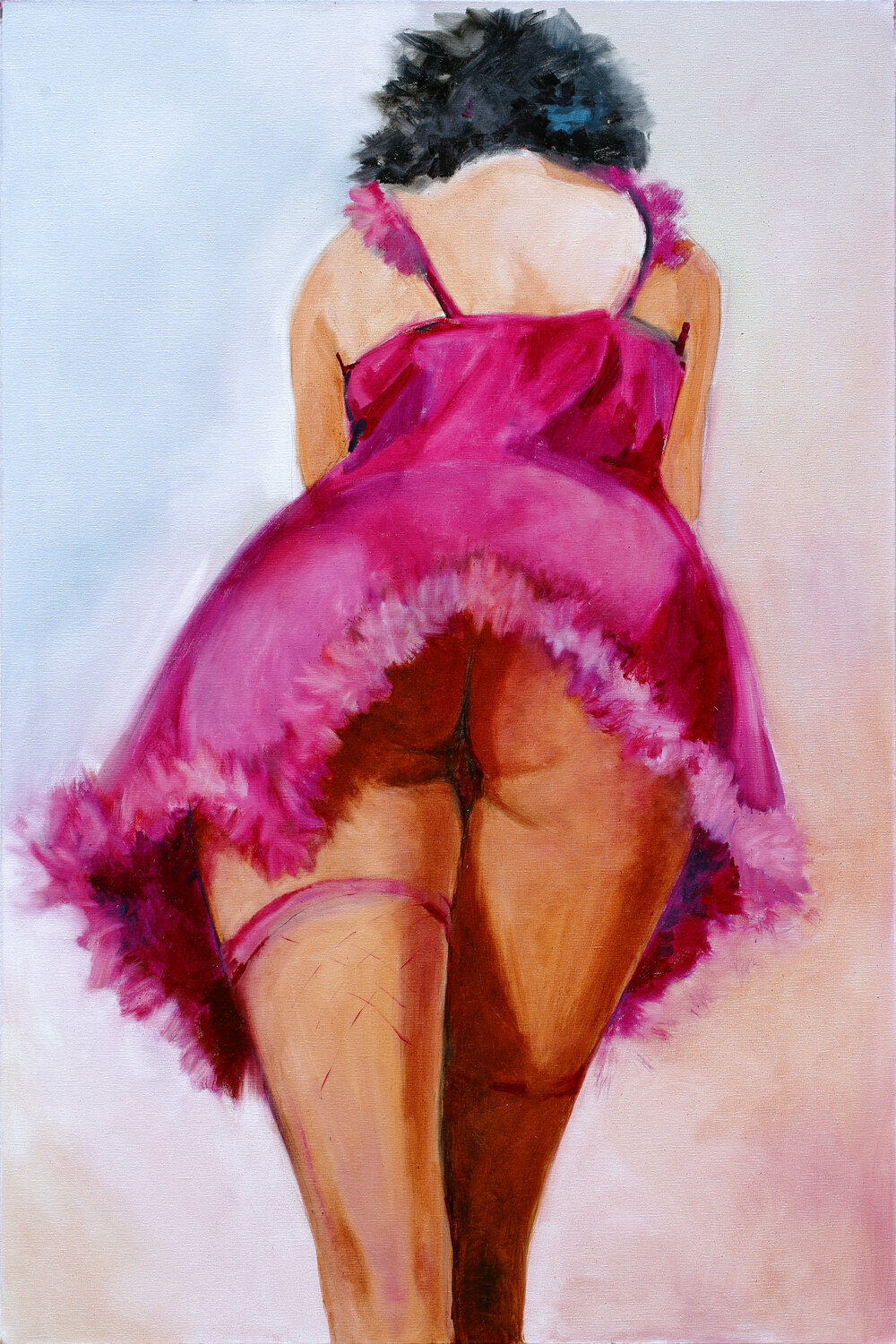 Pink Flamingo Daria Bagrintseva Original painting for sale