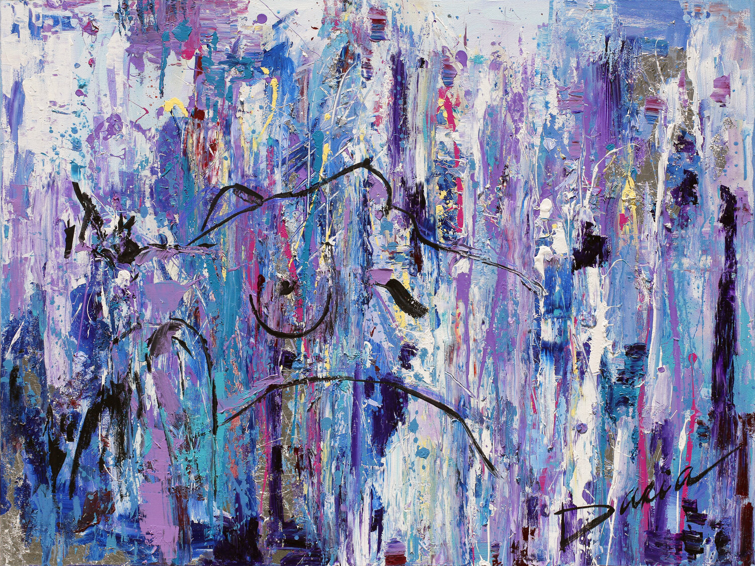 In Between the Strokes Daria Bagrintseva Original painting for sale