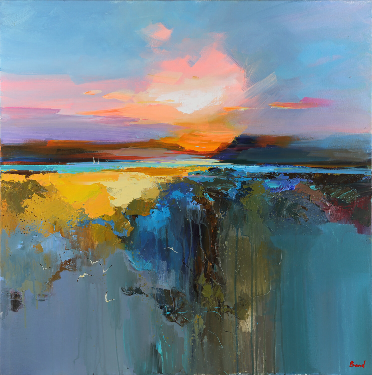 A bright impression Tatiana Yabloed Original painting for sale