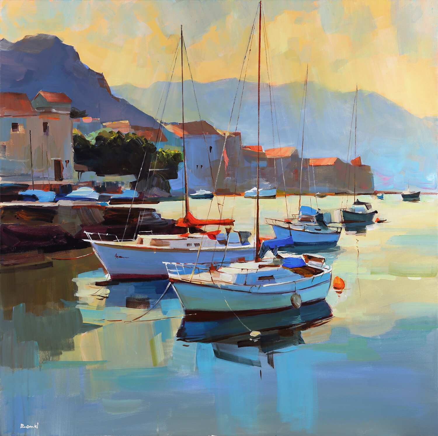A place of lovers Tatiana Yabloed Original painting for sale
