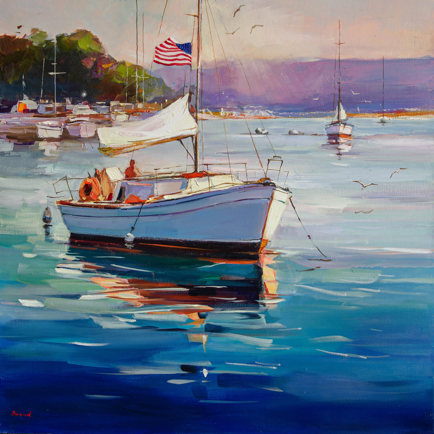 Rays of serenity Tatiana Yabloed Original painting for sale