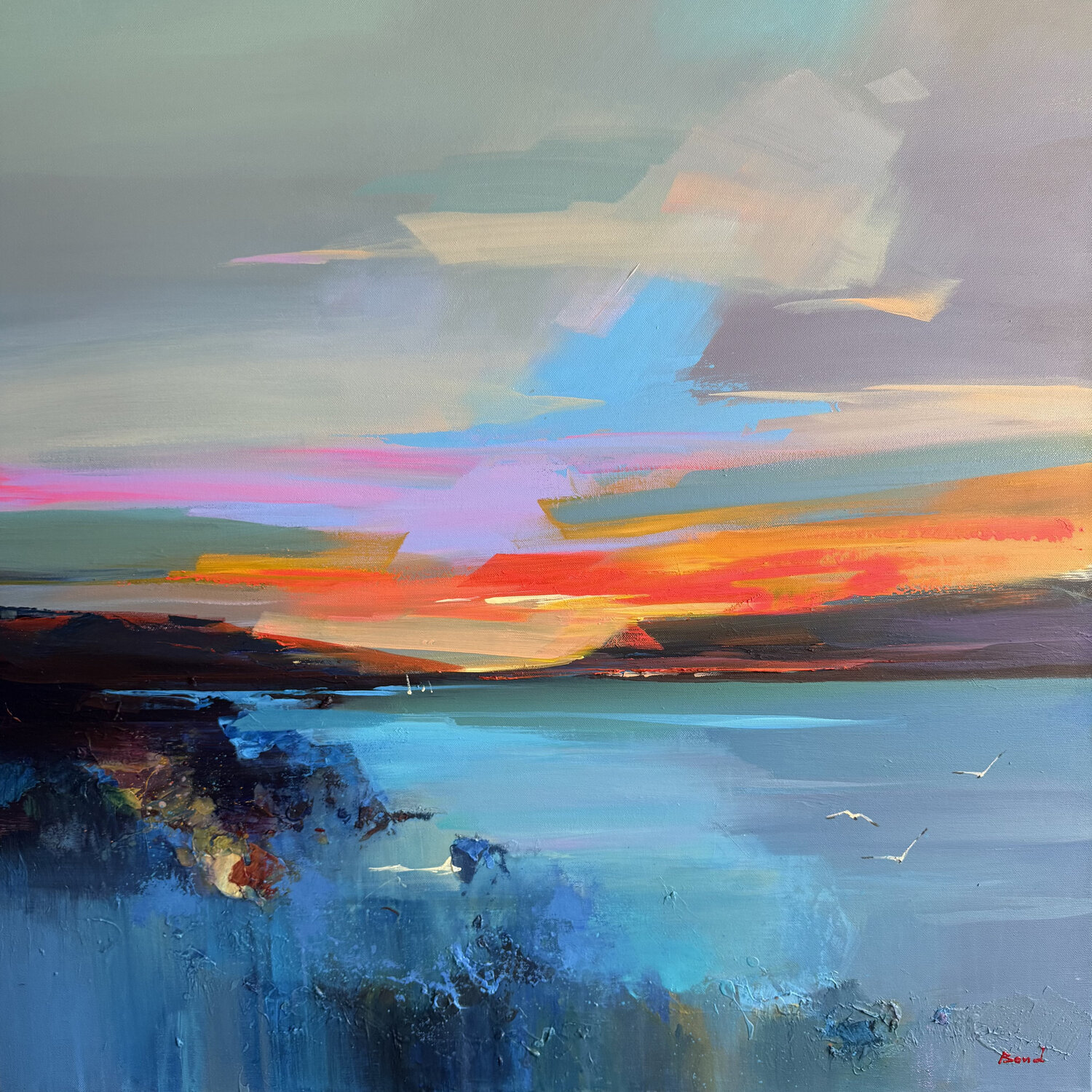 Palette of memories Tatiana Yabloed Original painting for sale