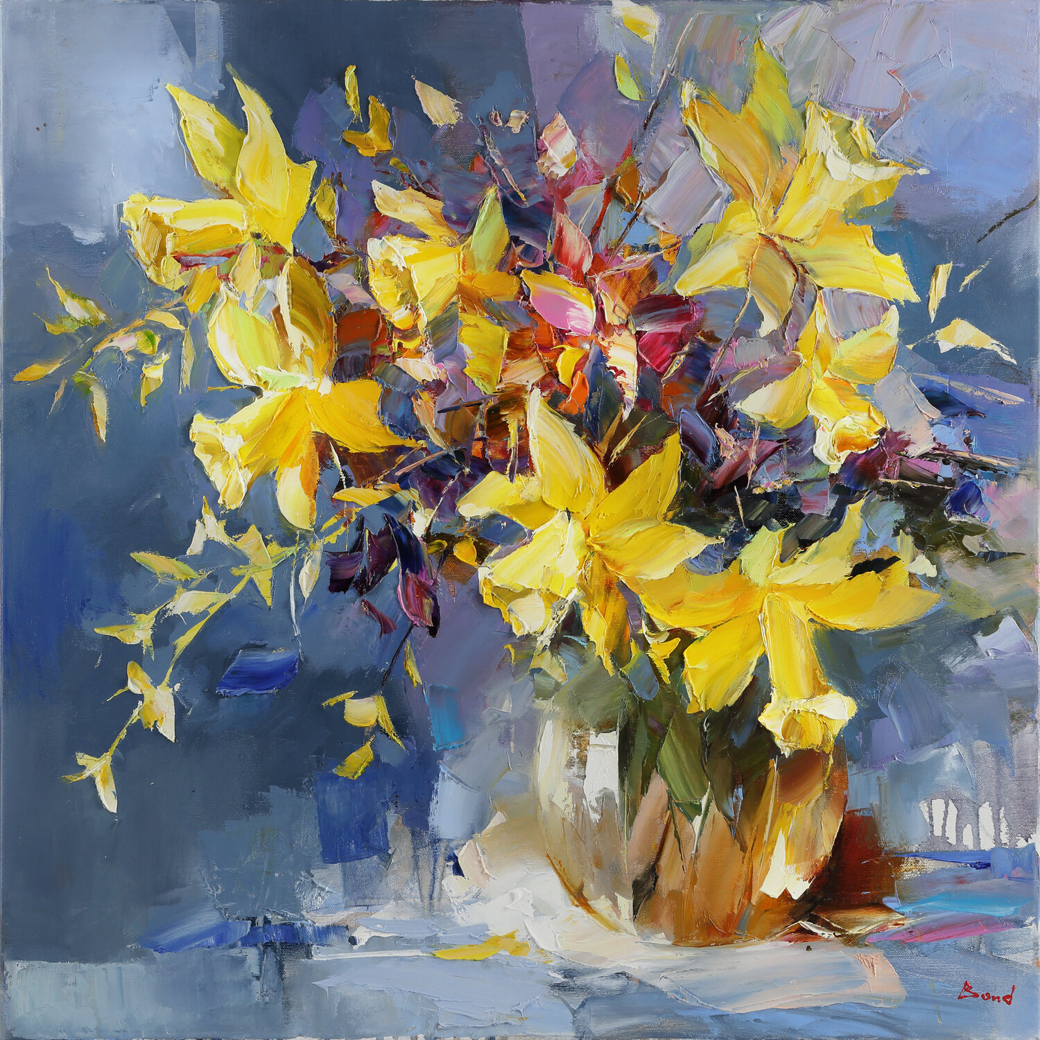 A kiss of sunlight Tatiana Yabloed Original painting for sale