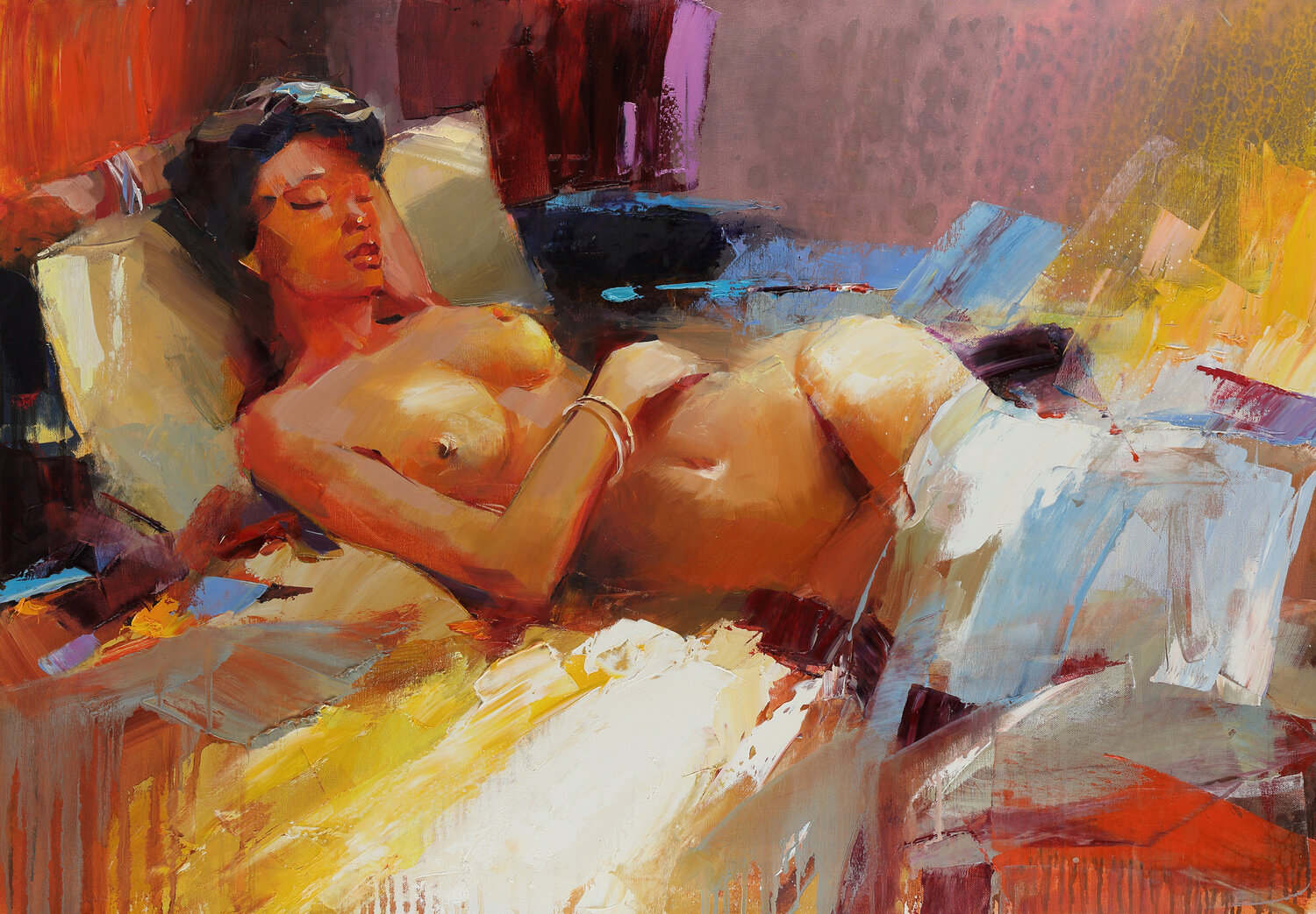 La vita è bella Tatiana Yabloed Original painting for sale
