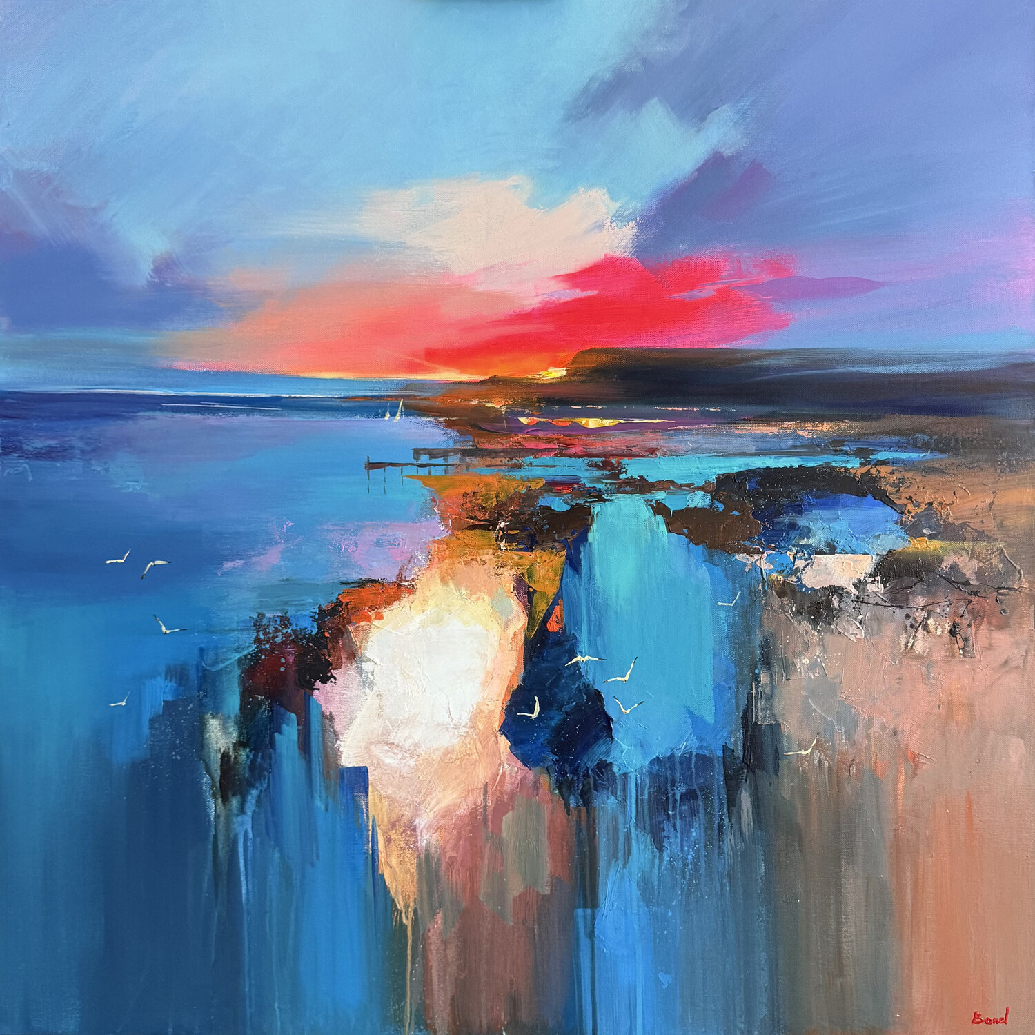 The depth that listens to the heart Tatiana Yabloed Original painting for sale