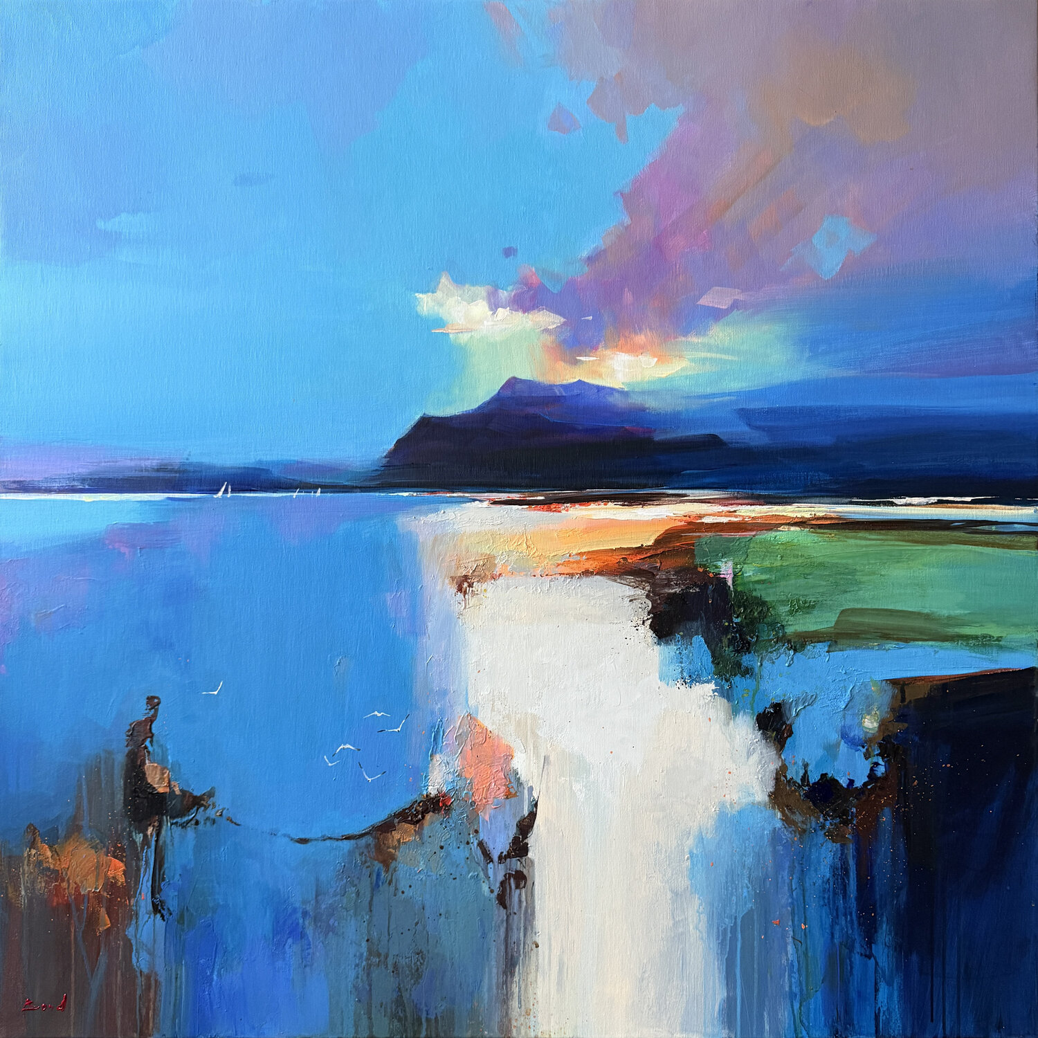 Light above infinity Tatiana Yabloed Original painting for sale