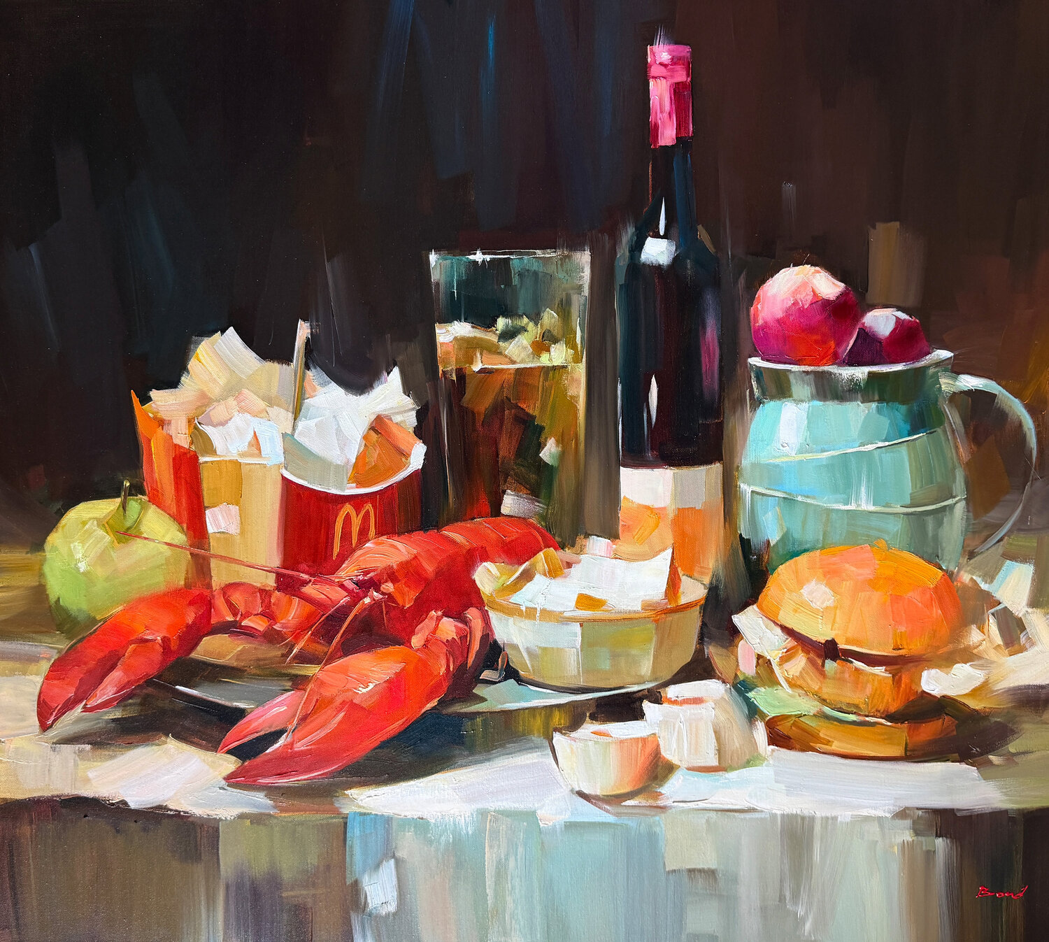 Hedonism to go Tatiana Yabloed Original painting for sale