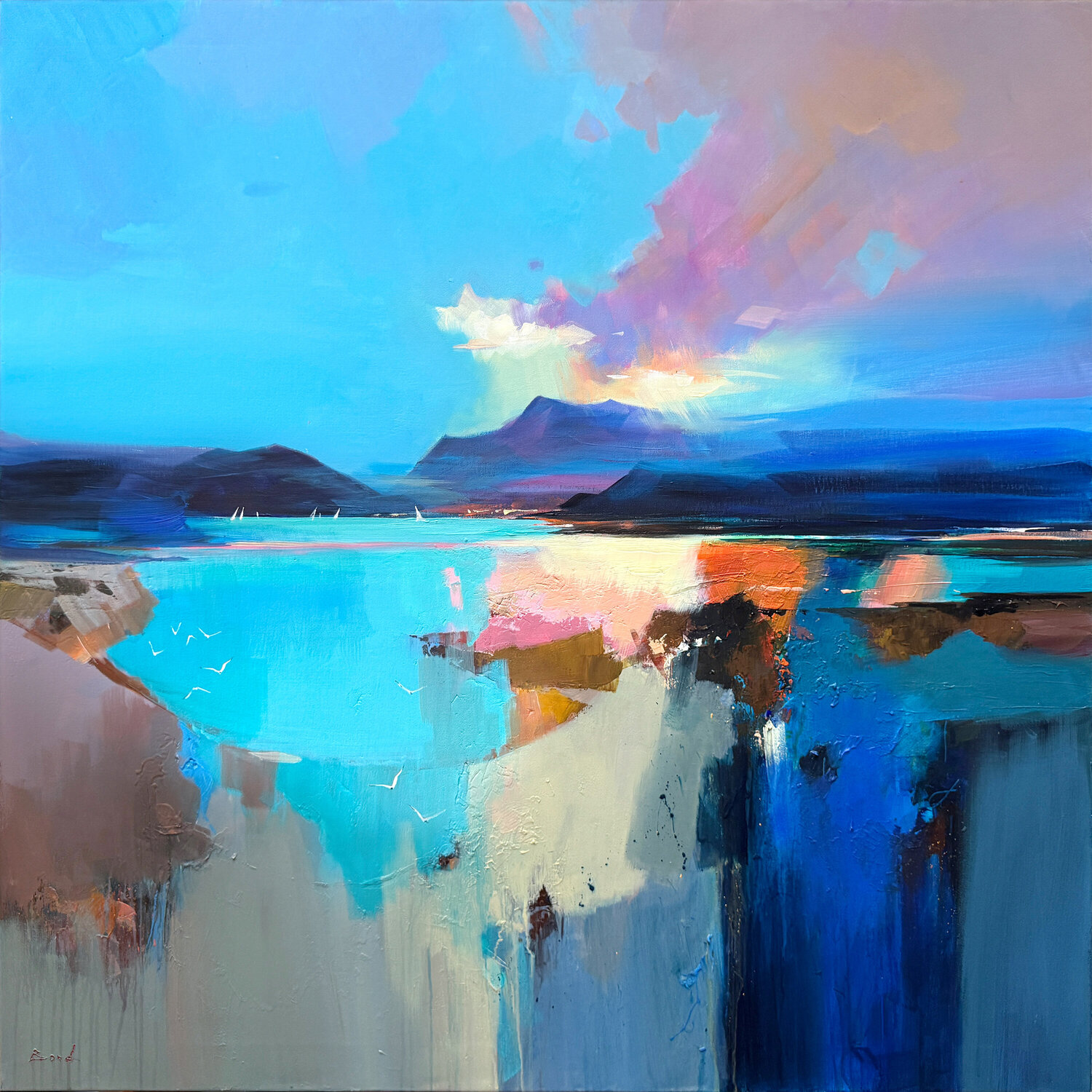 Light above infinity Tatiana Yabloed Originalgemälde zu verkaufen