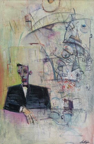 The Second Loneliest Man In The World by Jack Avetisyan, Painting for Sale on Select