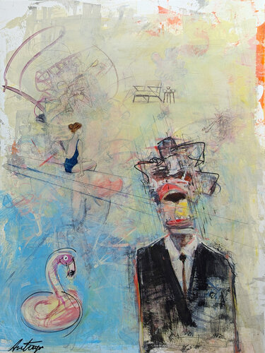 Resting Point by Jack Avetisyan, Painting for Sale on Select