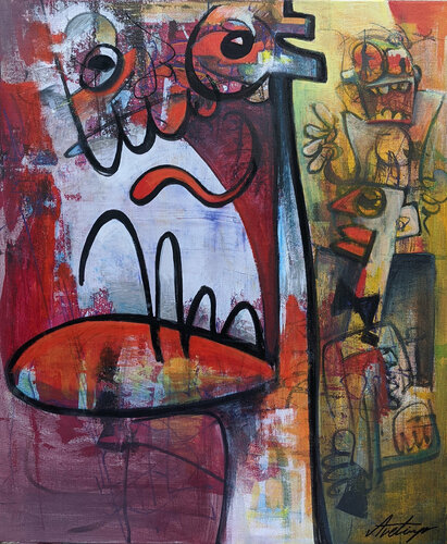 Panic by Jack Avetisyan, Painting for Sale on Select