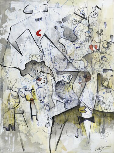 Early Years #4: Dying An Old Man by Jack Avetisyan, Painting for Sale on Select