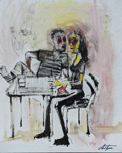 A Cup of Cold Brew by Jack Avetisyan, Painting for Sale on Select
