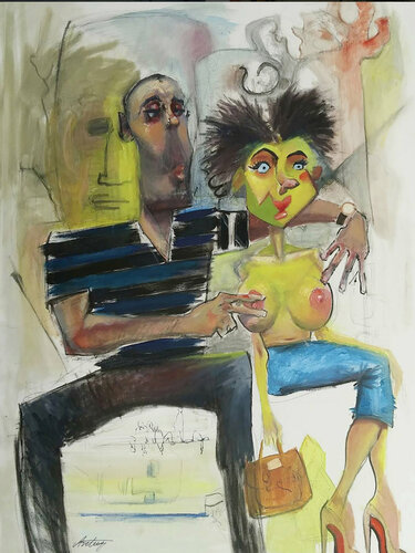Are You Real? by Jack Avetisyan, Painting for Sale on Select
