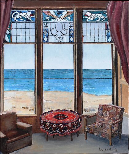 Guest House with Sea View by Max Baris, Painting for Sale on Select
