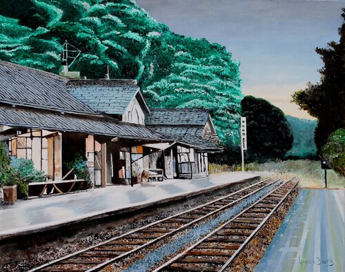 Station Terminus by Max Baris, Painting for Sale on Select
