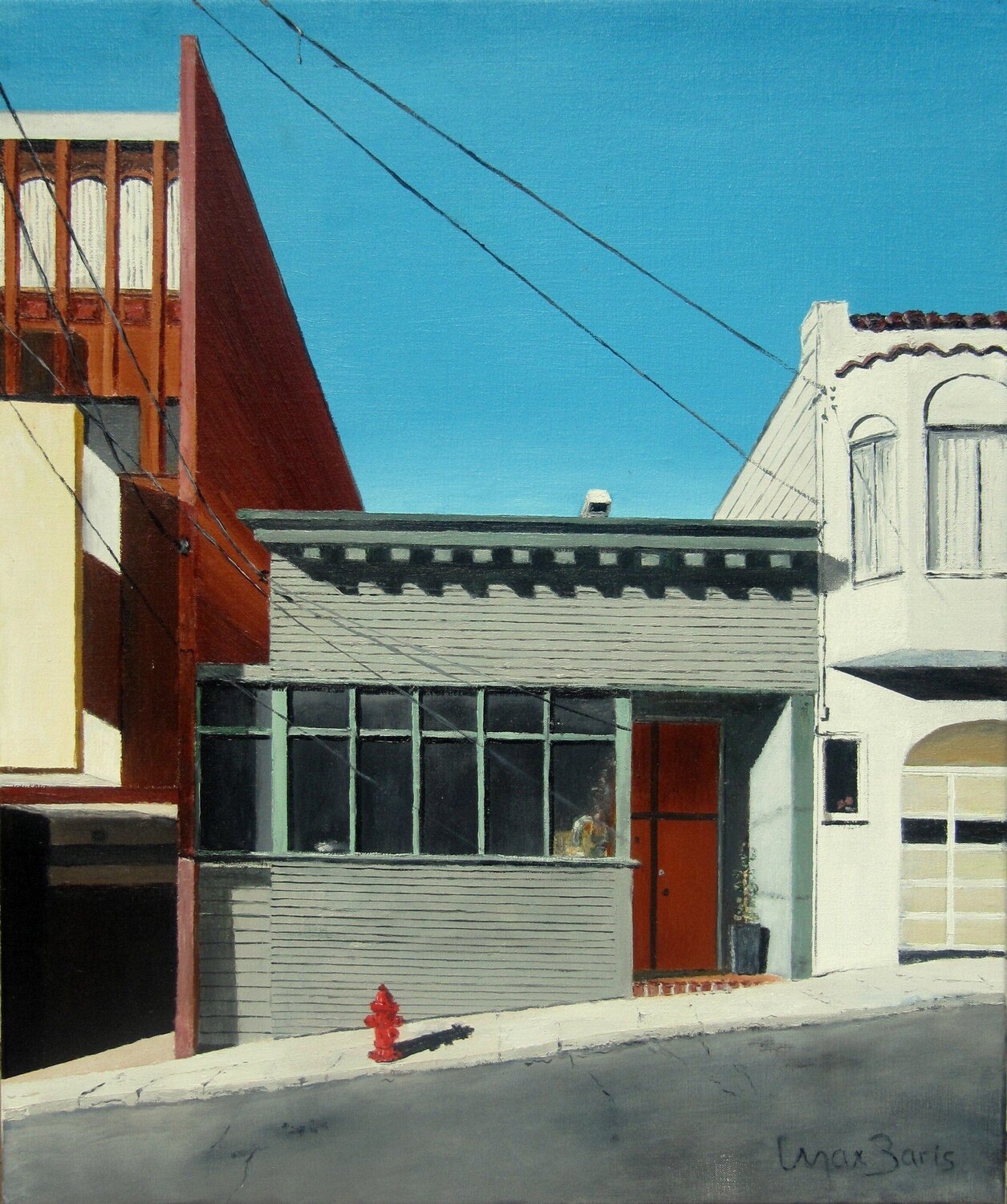 The Fire Hydrant Max Baris Original painting for sale