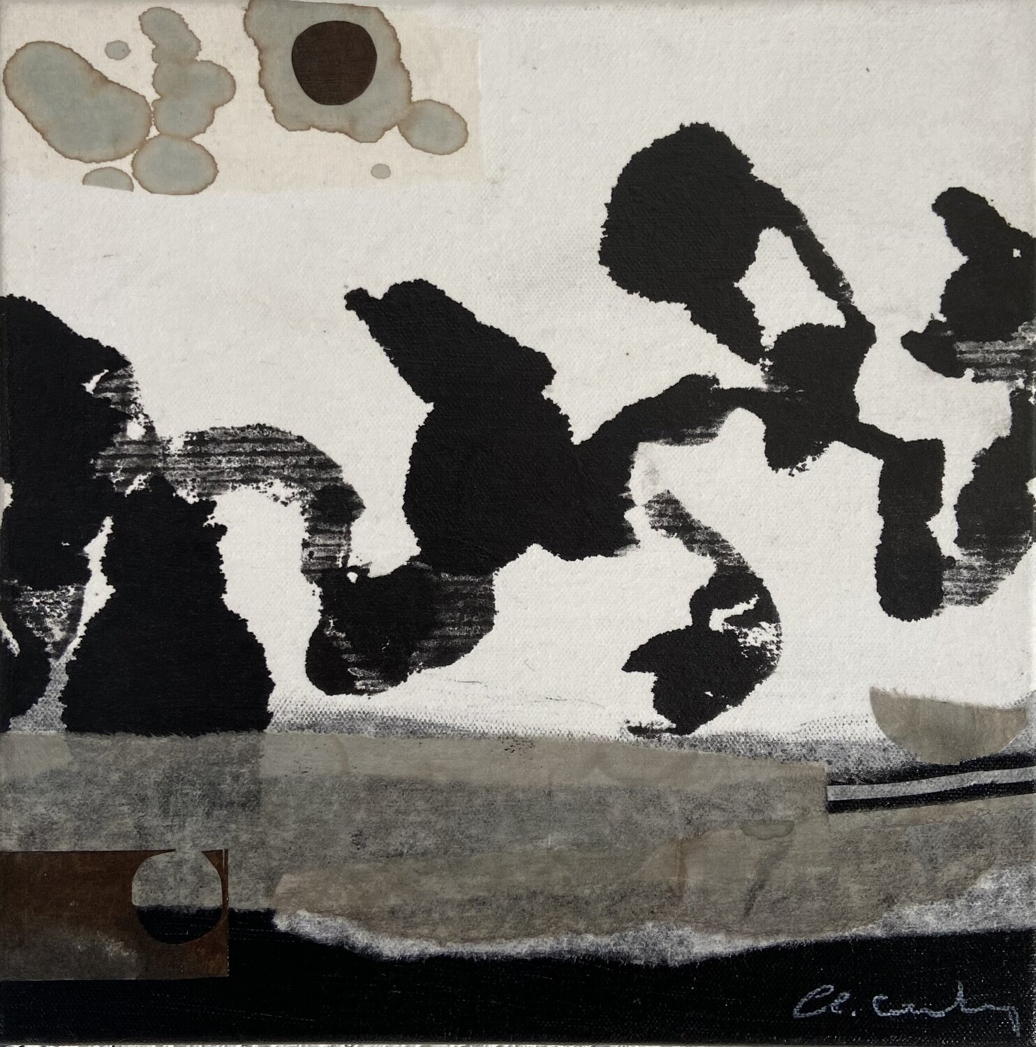 Composition toile 18 Chantal Cartier Original painting for sale