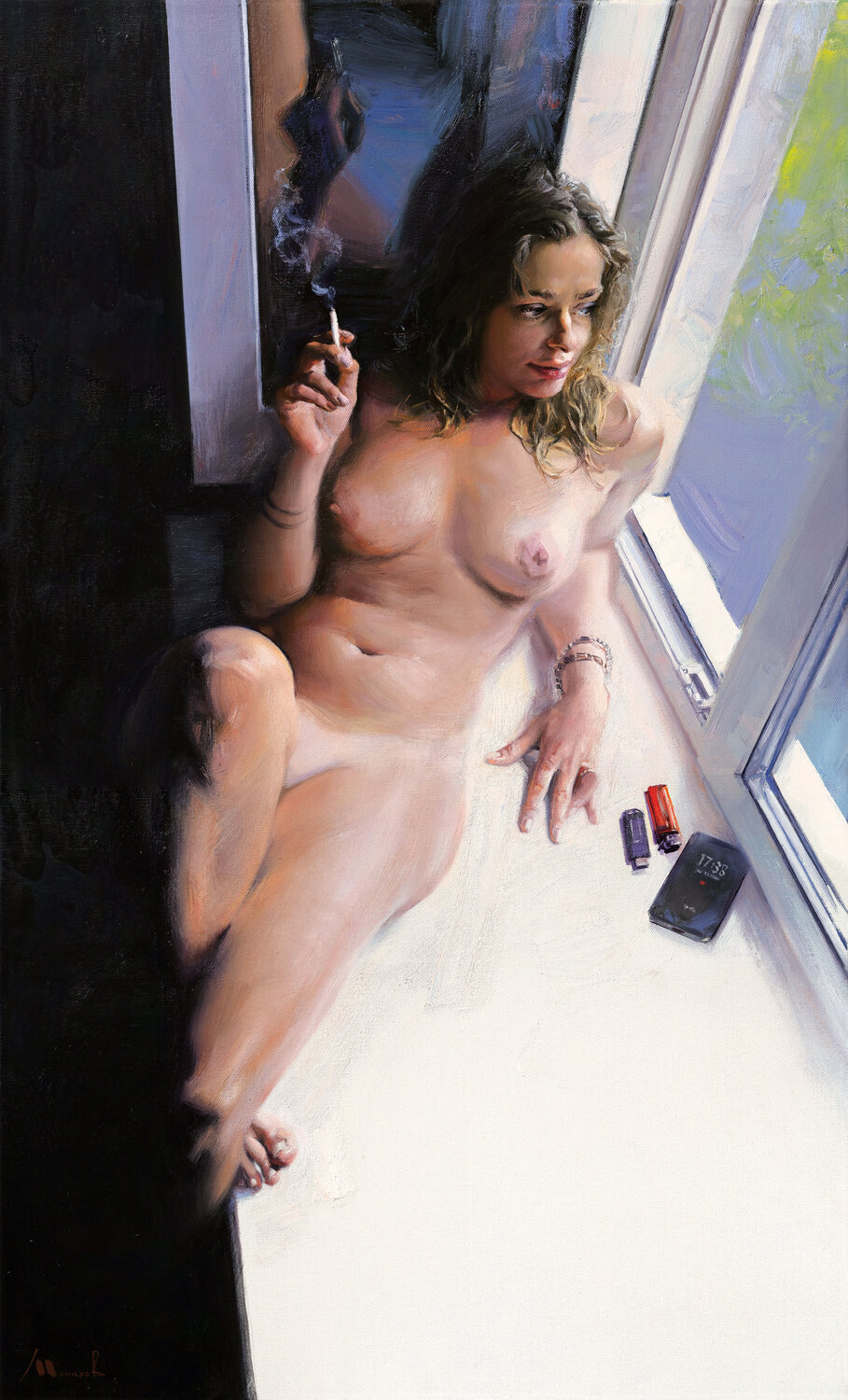 Between Light and Shadow Evgeniy Monahov Original painting for sale