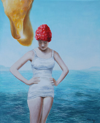 Honey, beauty and sea by Rudolf Kosow, Painting for Sale on Select