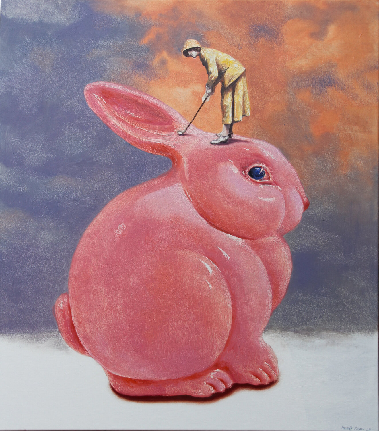 Vorahnung Rudolf Kosow Original painting for sale