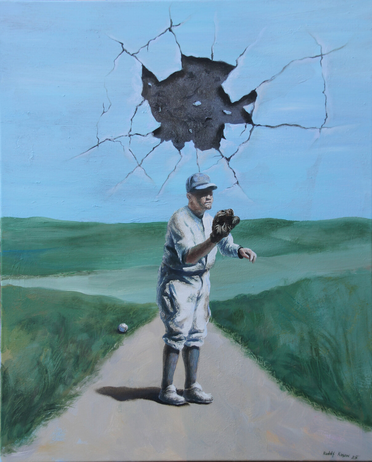 Delayed Rudolf Kosow Original painting for sale