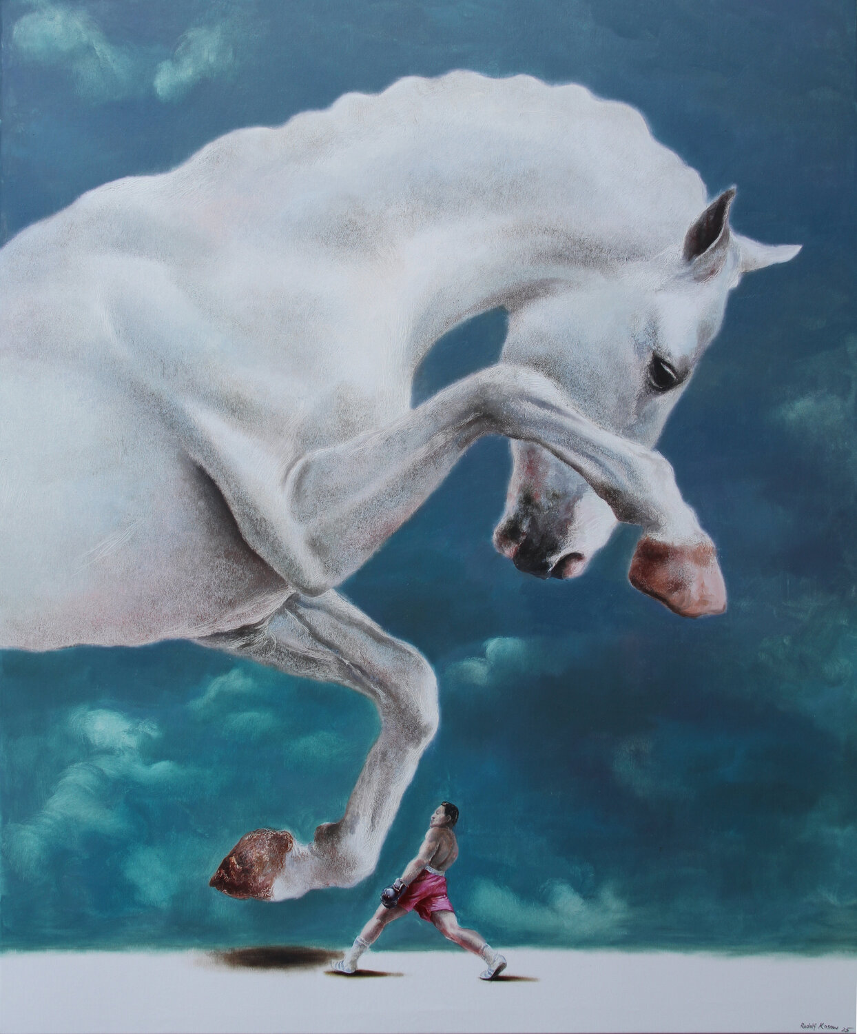 Brave Rudolf Kosow Original painting for sale