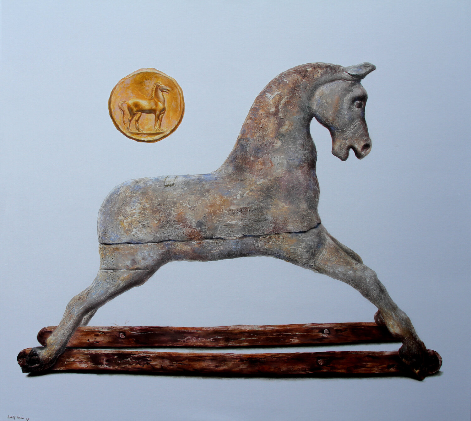 Mentor Rudolf Kosow Original painting for sale