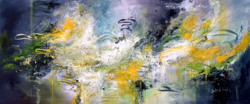 Citrus Storm Over Blue von Andrada Anghel, Malerei kaufen auf Select