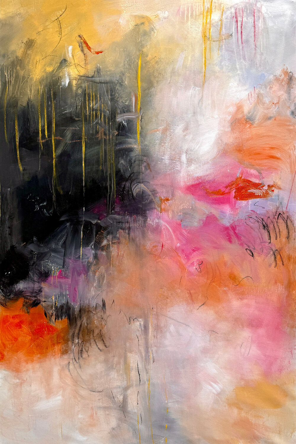 Between Fire and Fog Andrada Anghel Originalgemälde zu verkaufen