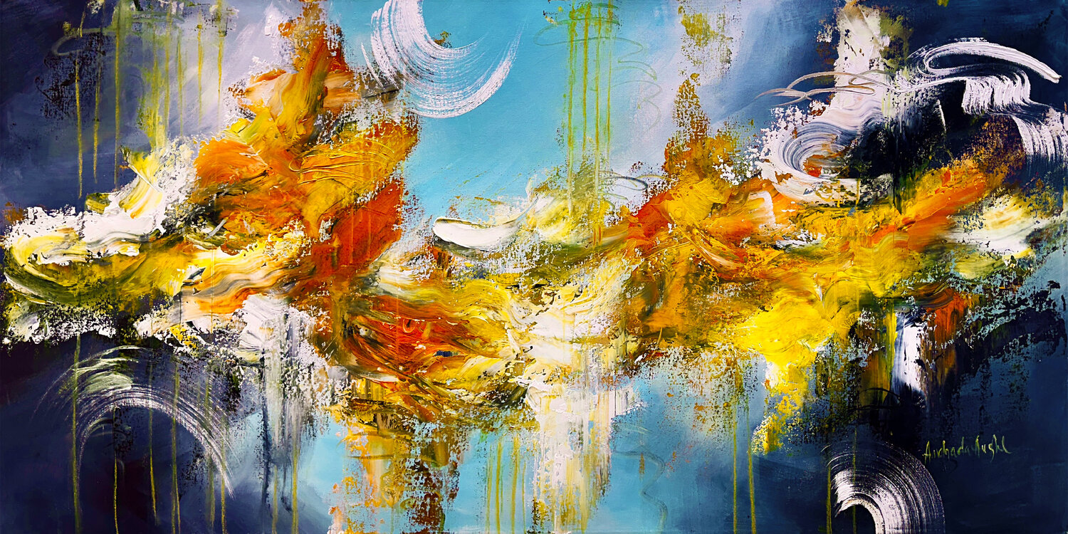Silence Split the Stillness Andrada Anghel Original painting for sale