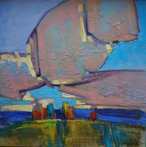 The wind is blowing by Anastasia Kraineva, Painting for Sale on Select