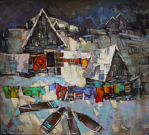 By the stream by Anastasia Kraineva, Painting for Sale on Select