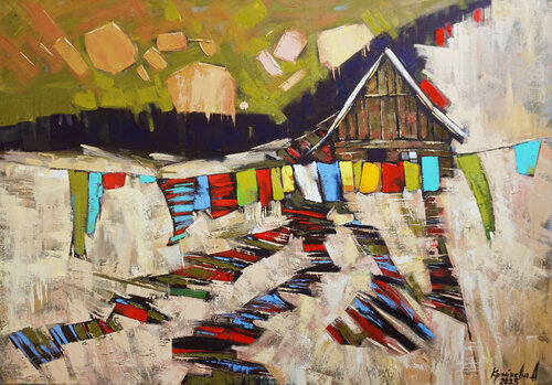 April Sun by Anastasia Kraineva, Painting for Sale on Select