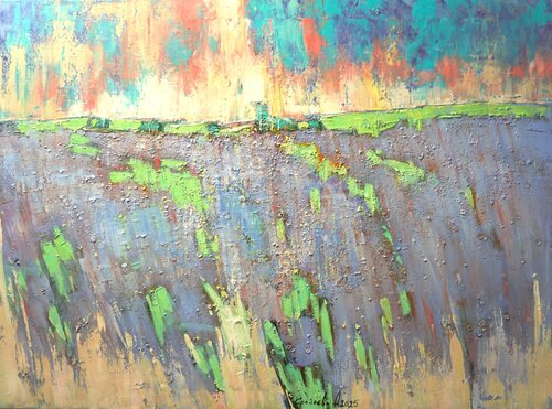 Lavender breeze by Anastasia Kraineva, Painting for Sale on Select