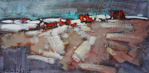 First snow by Anastasia Kraineva, Painting for Sale on Select