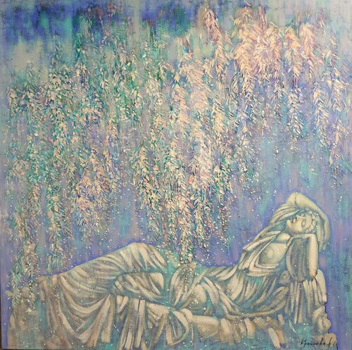 Summer, midday sleep by Anastasia Kraineva, Painting for Sale on Select