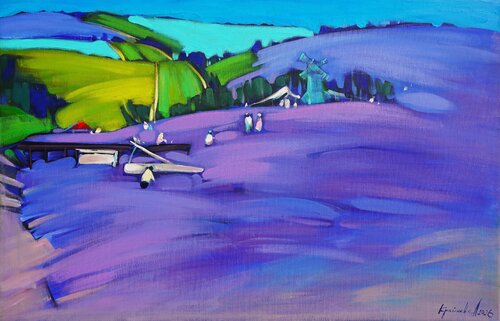 Magic of the evening by Anastasia Kraineva, Painting for Sale on Select