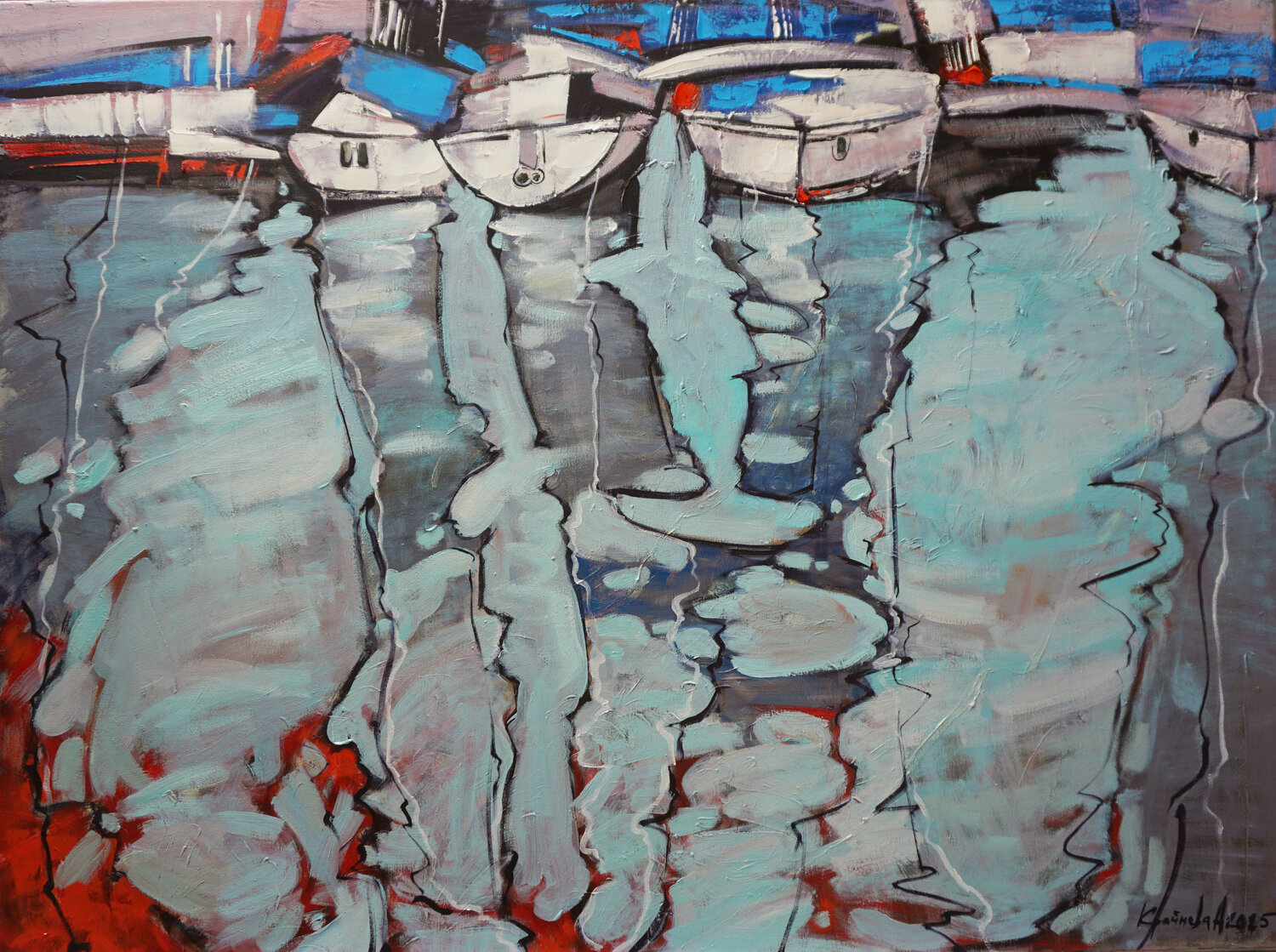 Weightlessness Anastasia Kraineva Original painting for sale