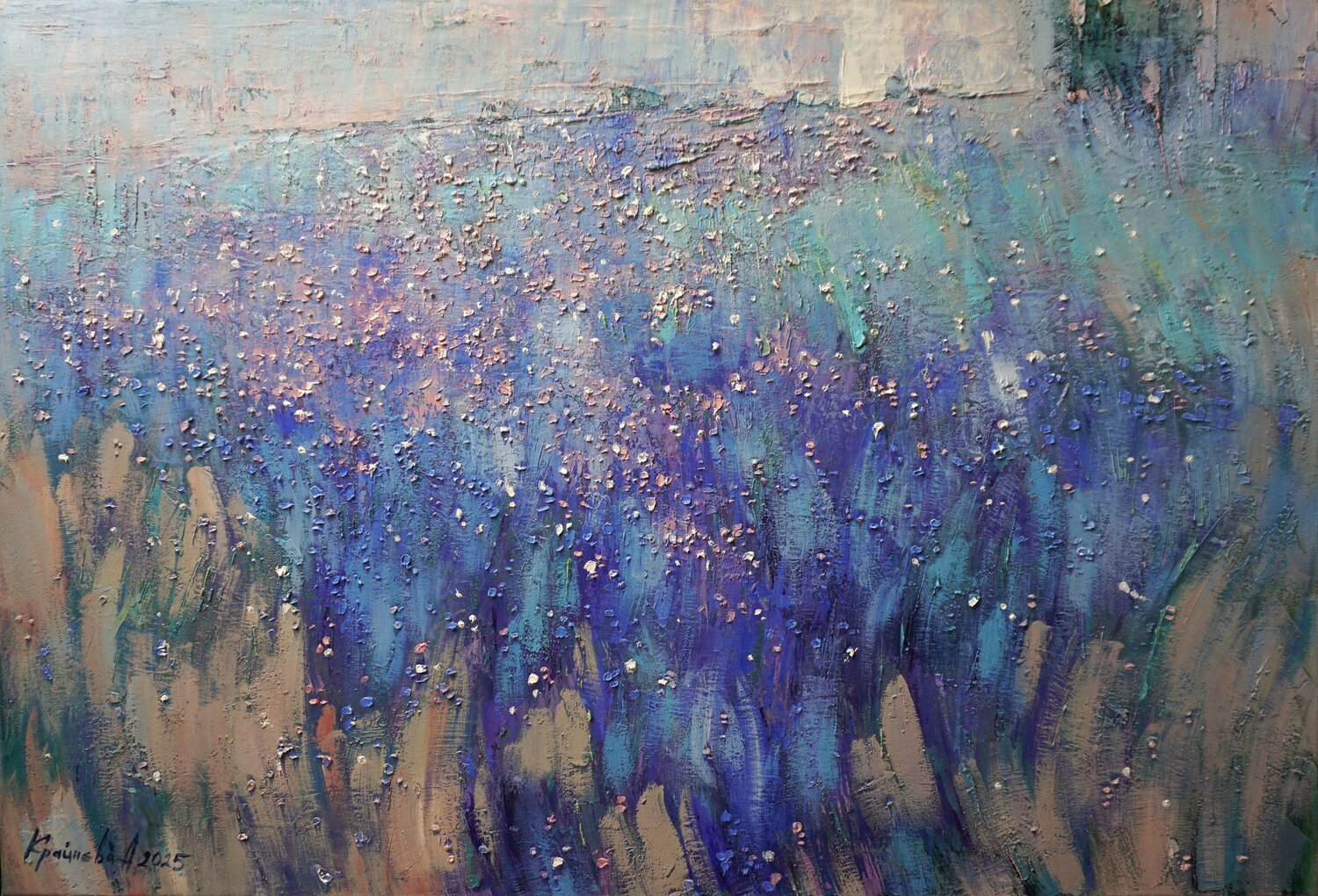Lavender Anastasia Kraineva Original painting for sale