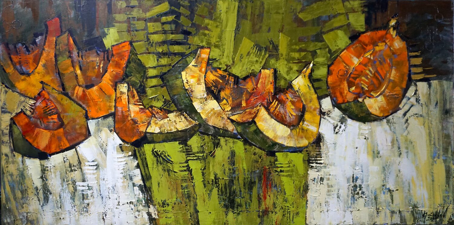 Pumpkin Anastasia Kraineva Original painting for sale