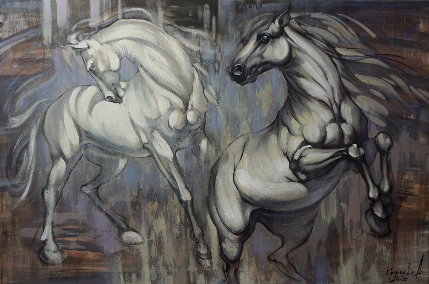 Unstoppable Anastasia Kraineva Original painting for sale