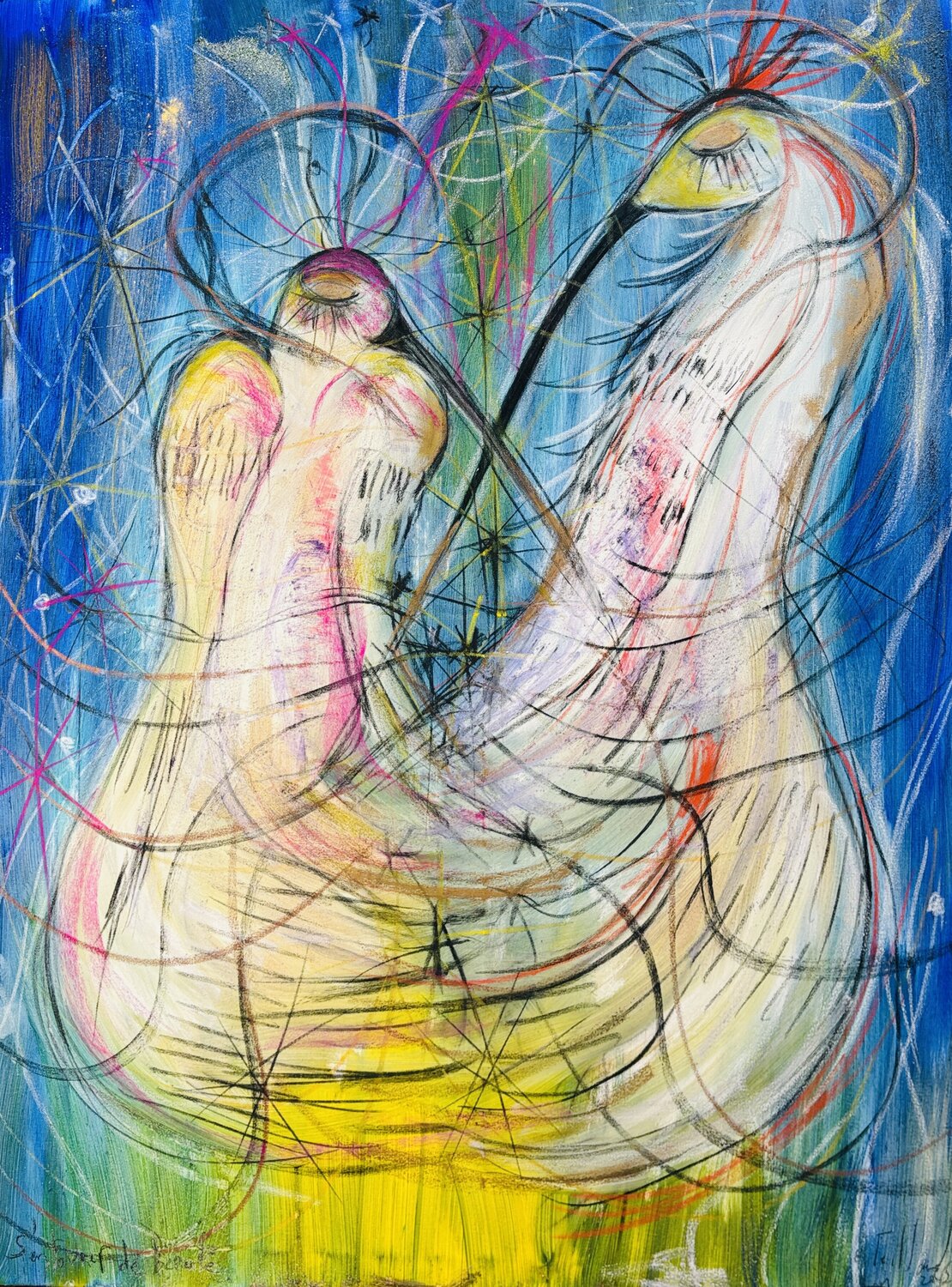 S’entourer de Beauté Emilie Teillaud Original painting for sale