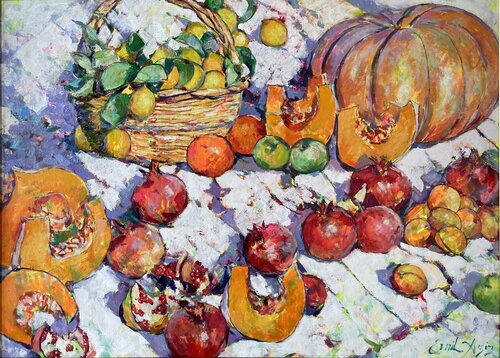 Naturmort by Emil Aziz, Painting for Sale on Select