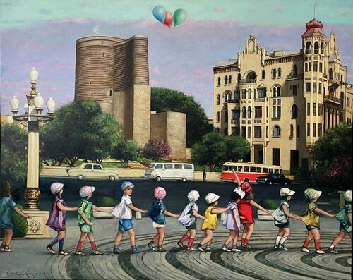 Baku Memories by Emil Aziz, Painting for Sale on Select