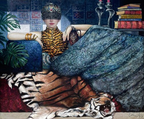 The Young Princess by Emil Aziz, Painting for Sale on Select