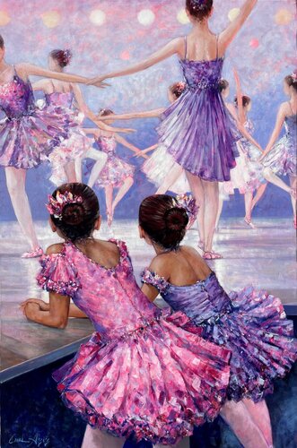 Dreamers by Emil Aziz, Painting for Sale on Select