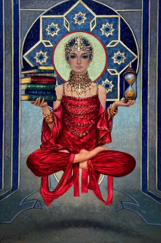 The Sage of Time by Emil Aziz, Painting for Sale on Select