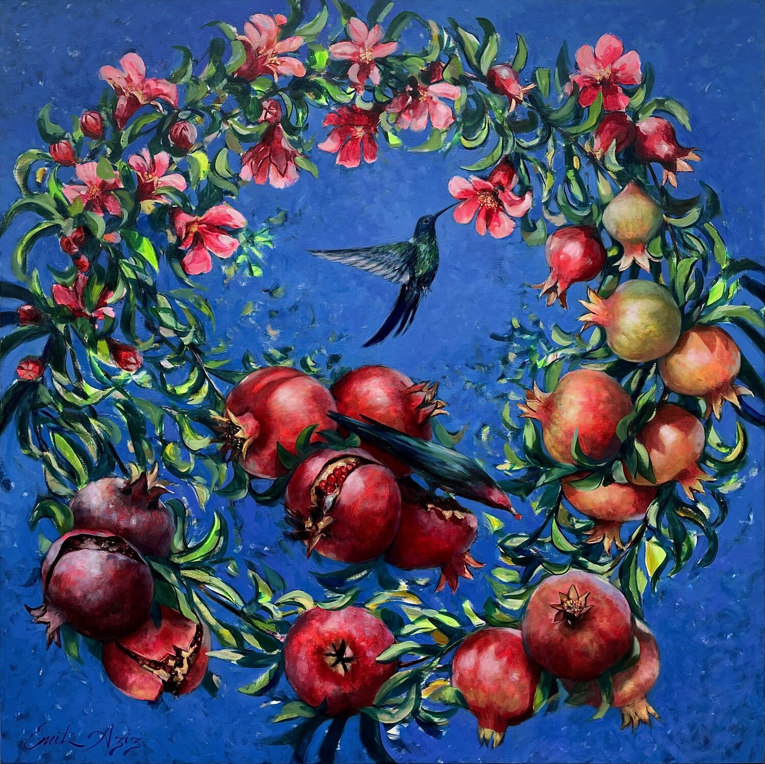 Life Circle V Emil Aziz Original painting for sale