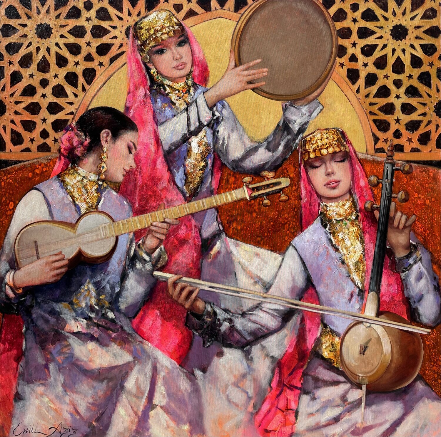 Melodies from Baku Emil Aziz Original painting for sale